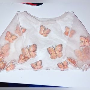 Mesh butterfly top